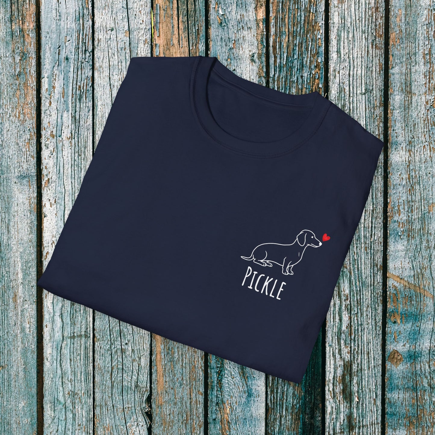 Personalised Dachshund Love Heart T-Shirt ❤️