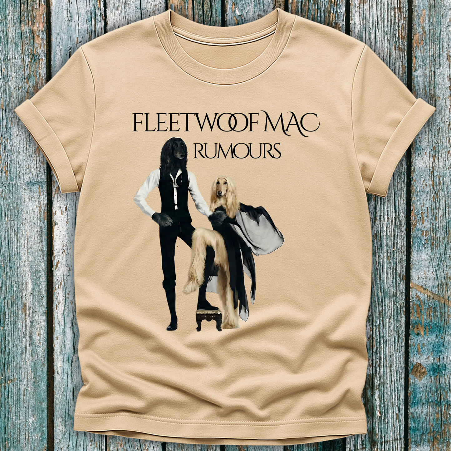 Fleetwoof Mac "Rumours" Dog Band T-Shirt