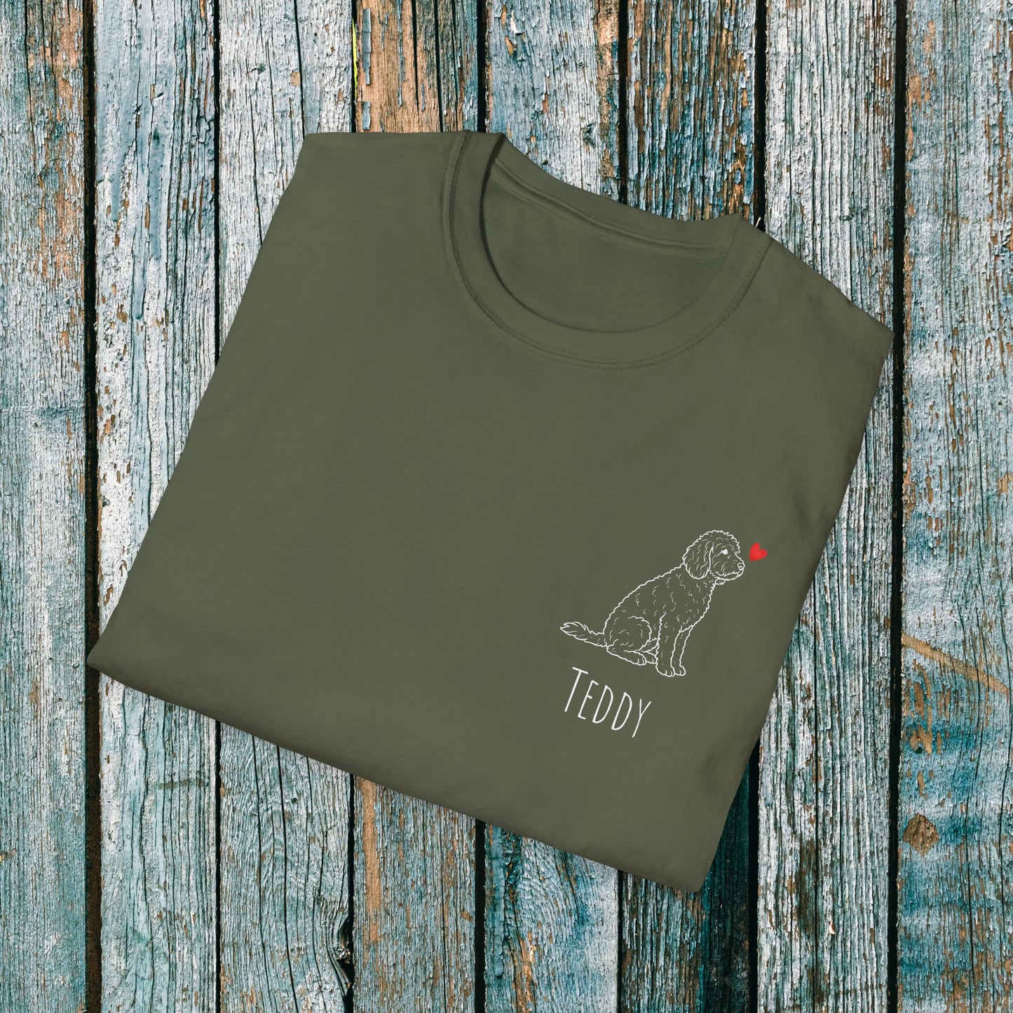 Personalised Doodle Love Heart T-Shirt ❤️