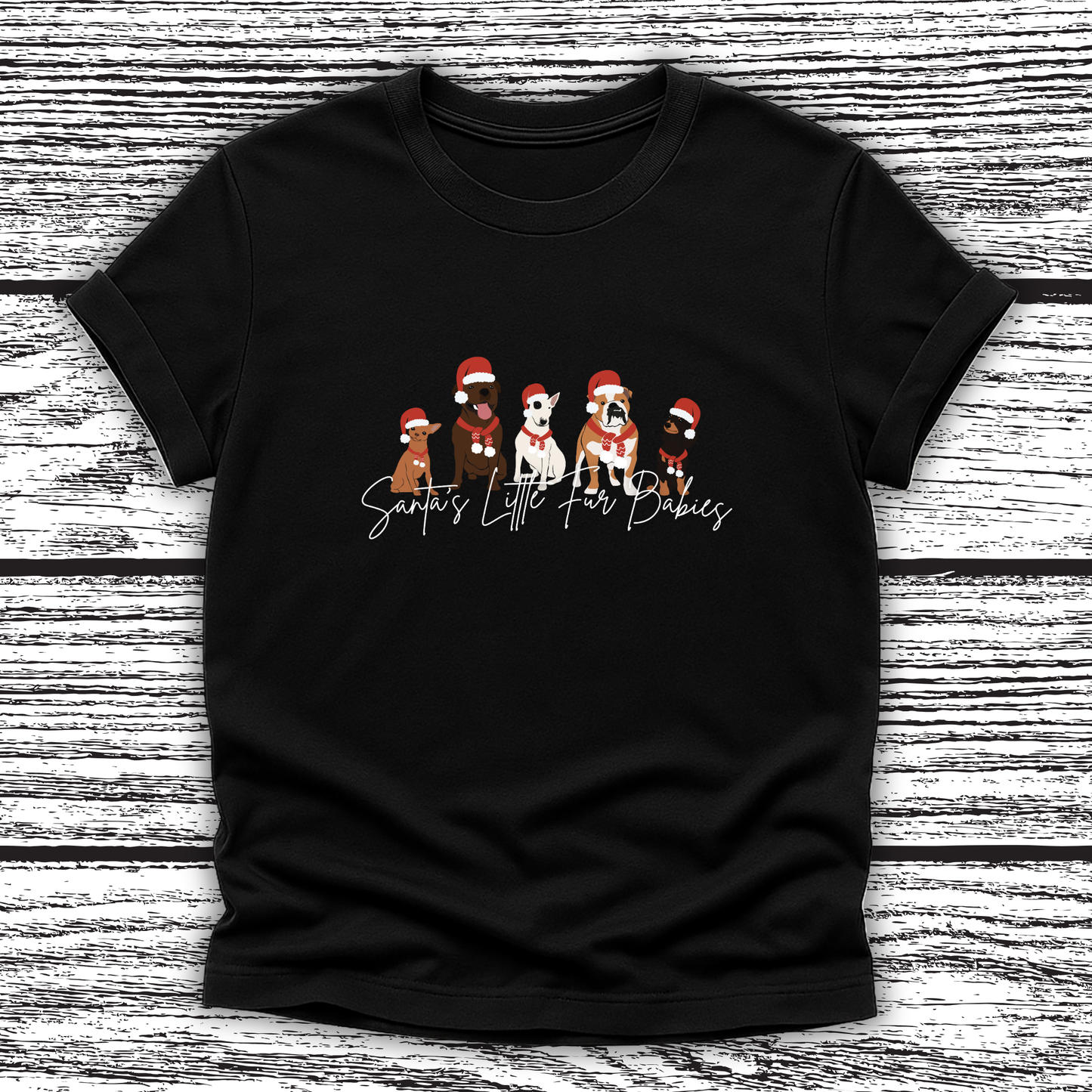 Santa's Little Fur Babies T‑Shirt