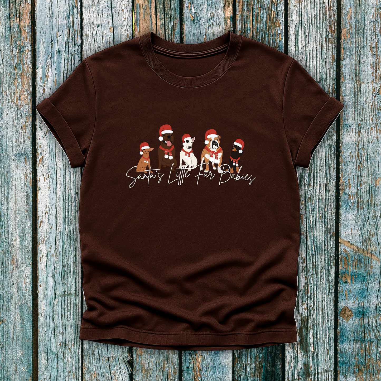 Santa's Little Fur Babies T‑Shirt