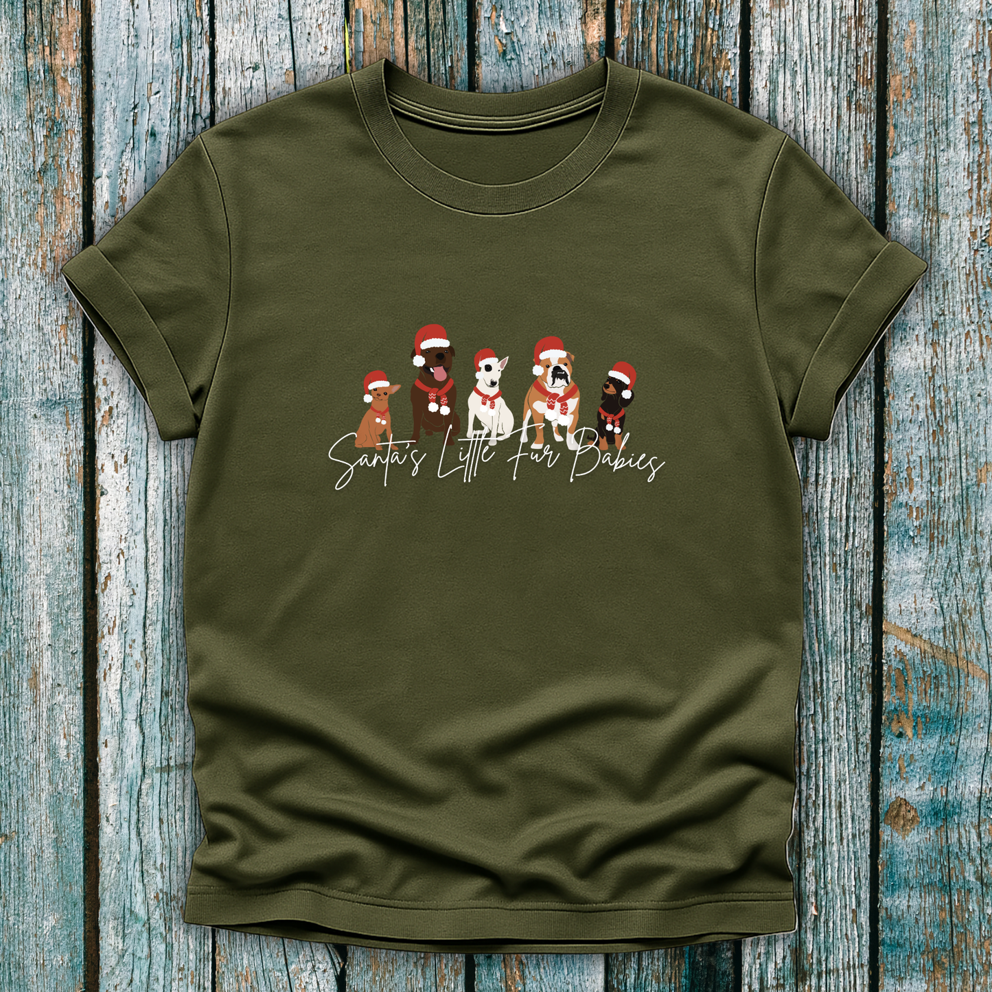 Santa's Little Fur Babies T‑Shirt