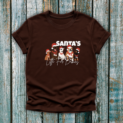 Santa's Little Fur Babies T- Shirt