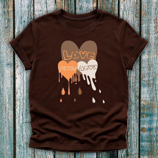 Melting Hearts 'Love' Dog Themed T-Shirt