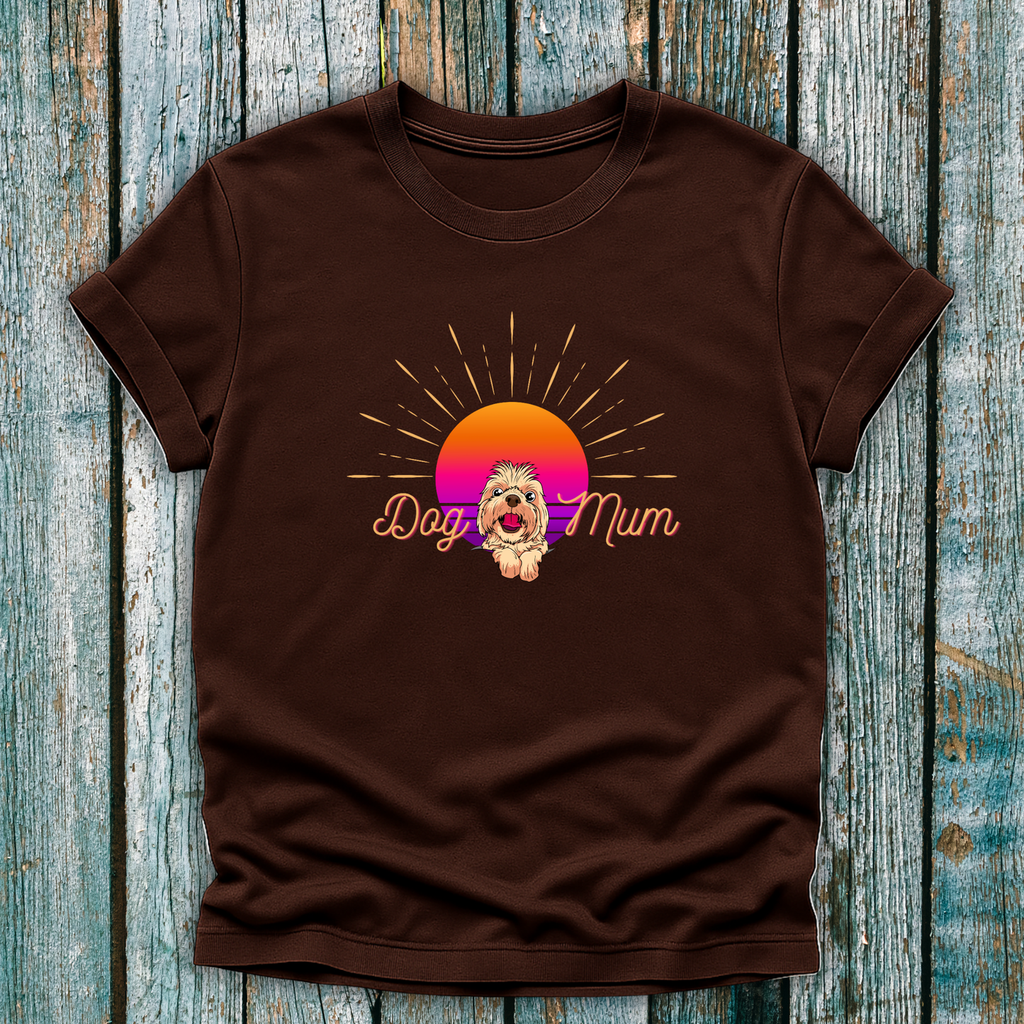 Dog Mum Sunset T-Shirt