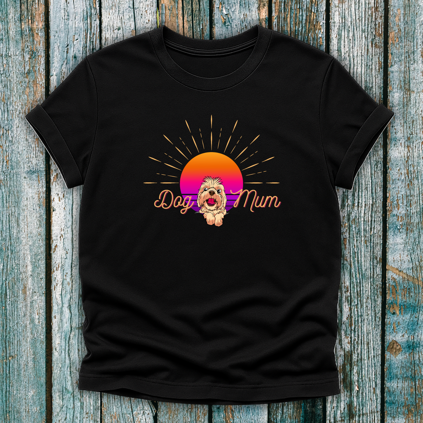 Dog Mum Sunset T-Shirt
