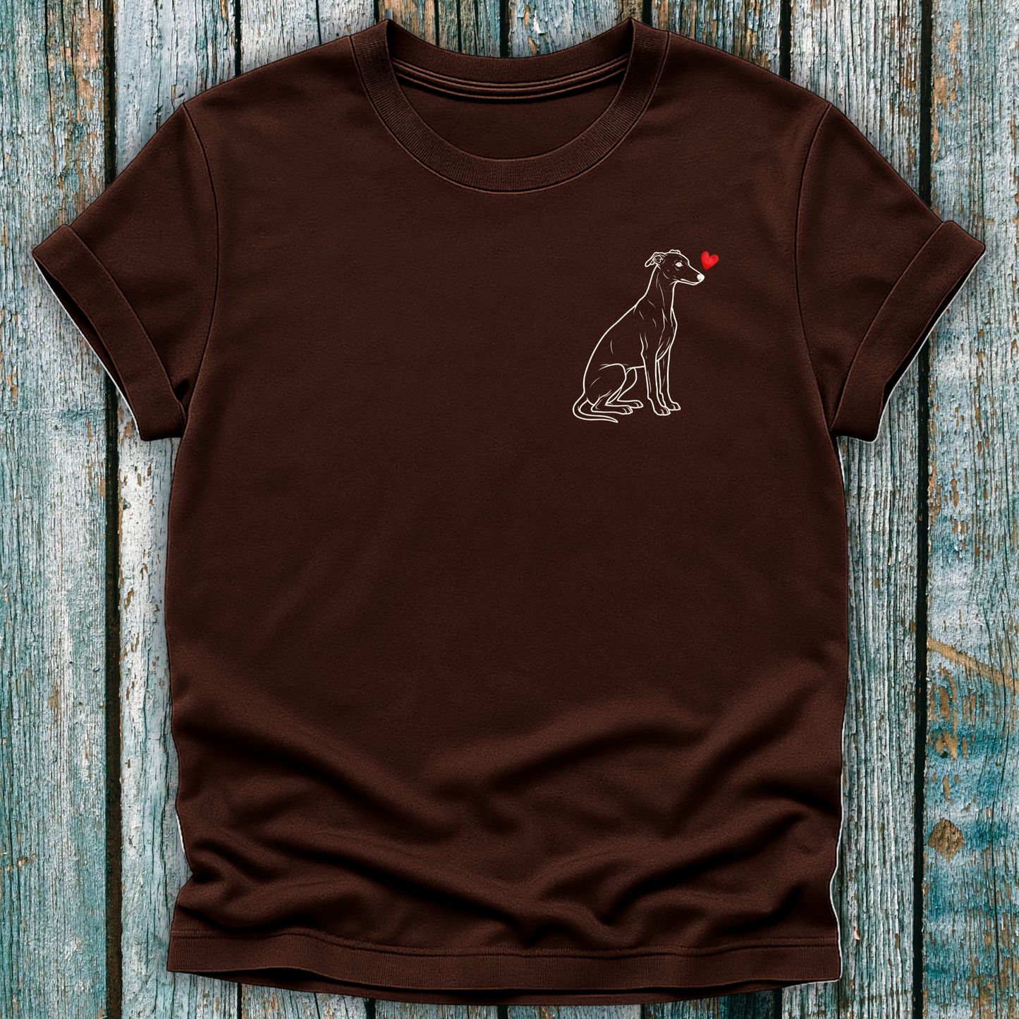 Whippet Love Heart T-Shirt ❤️