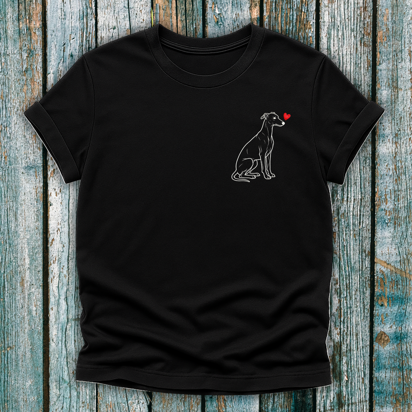 Whippet Love Heart T-Shirt ❤️
