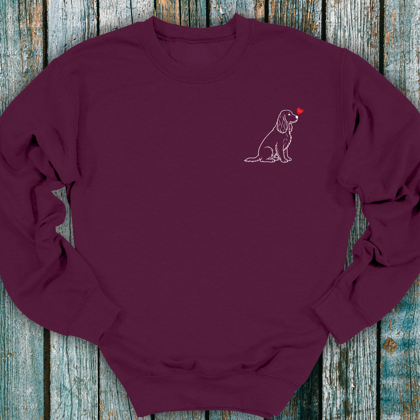 Spaniel Love Heart Sweatshirt ❤️