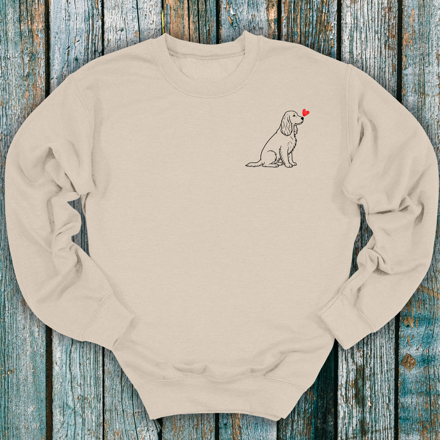 Spaniel Love Heart Sweatshirt ❤️