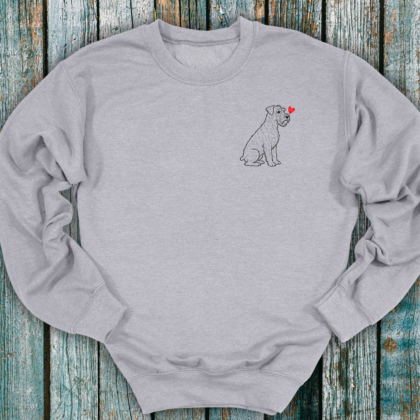 Schnauzer Love Heart Sweatshirt ❤️
