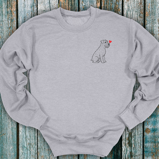 Schnauzer Love Heart Sweatshirt ❤️