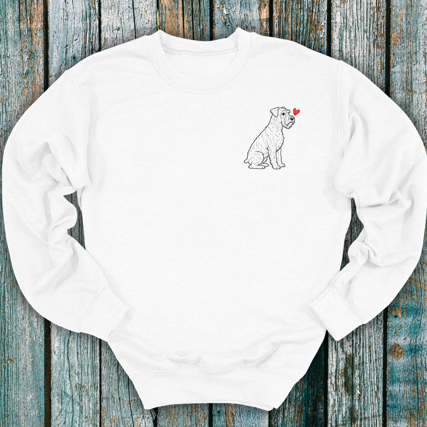 Schnauzer Love Heart Sweatshirt ❤️