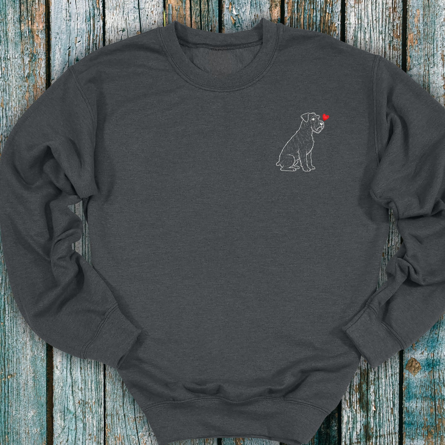 Schnauzer Love Heart Sweatshirt ❤️