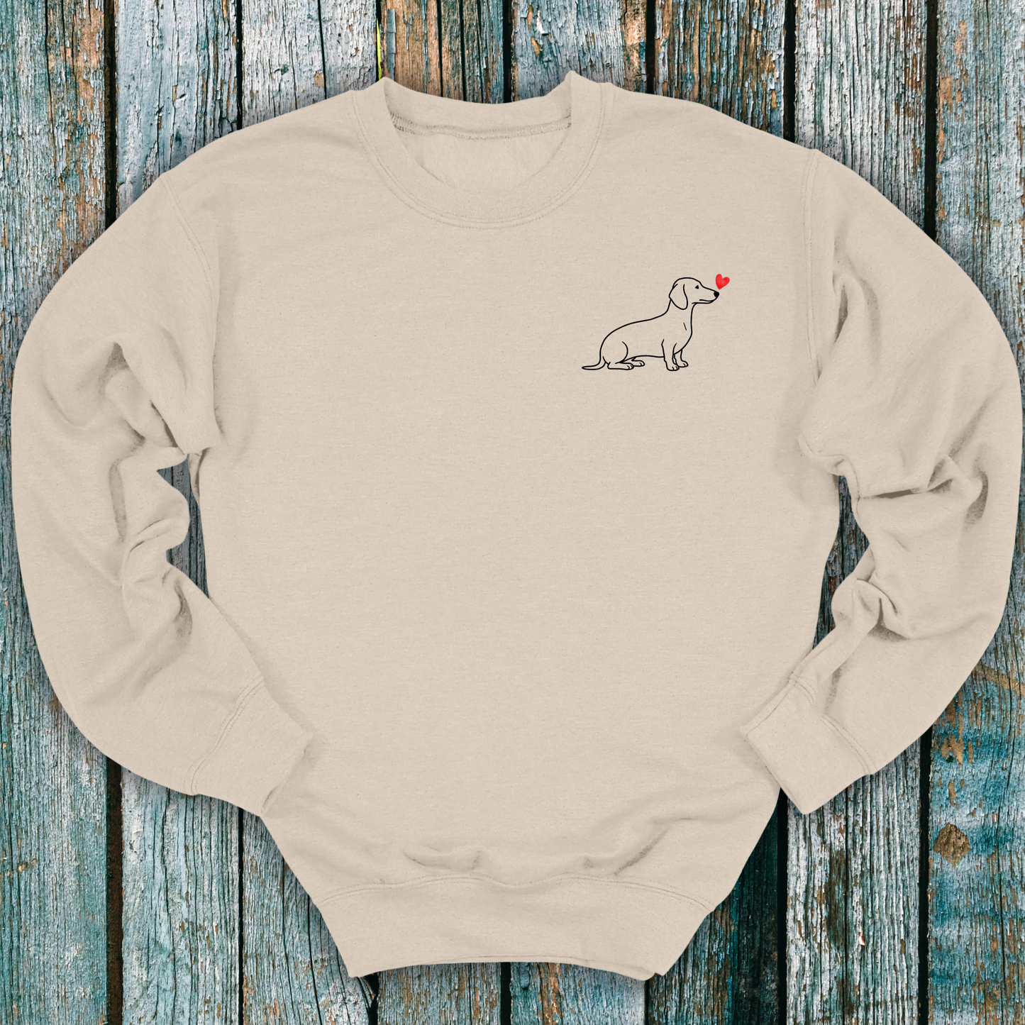 Dachshund Love Heart Sweatshirt ❤️