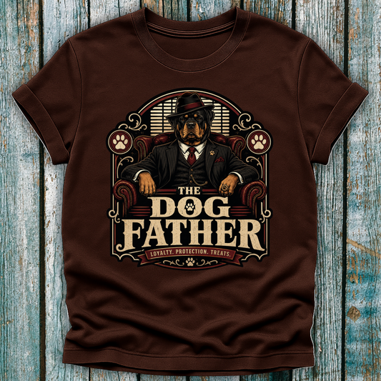 Dog Father T-Shirt — Vintage Mafia Dog Graphic Tee