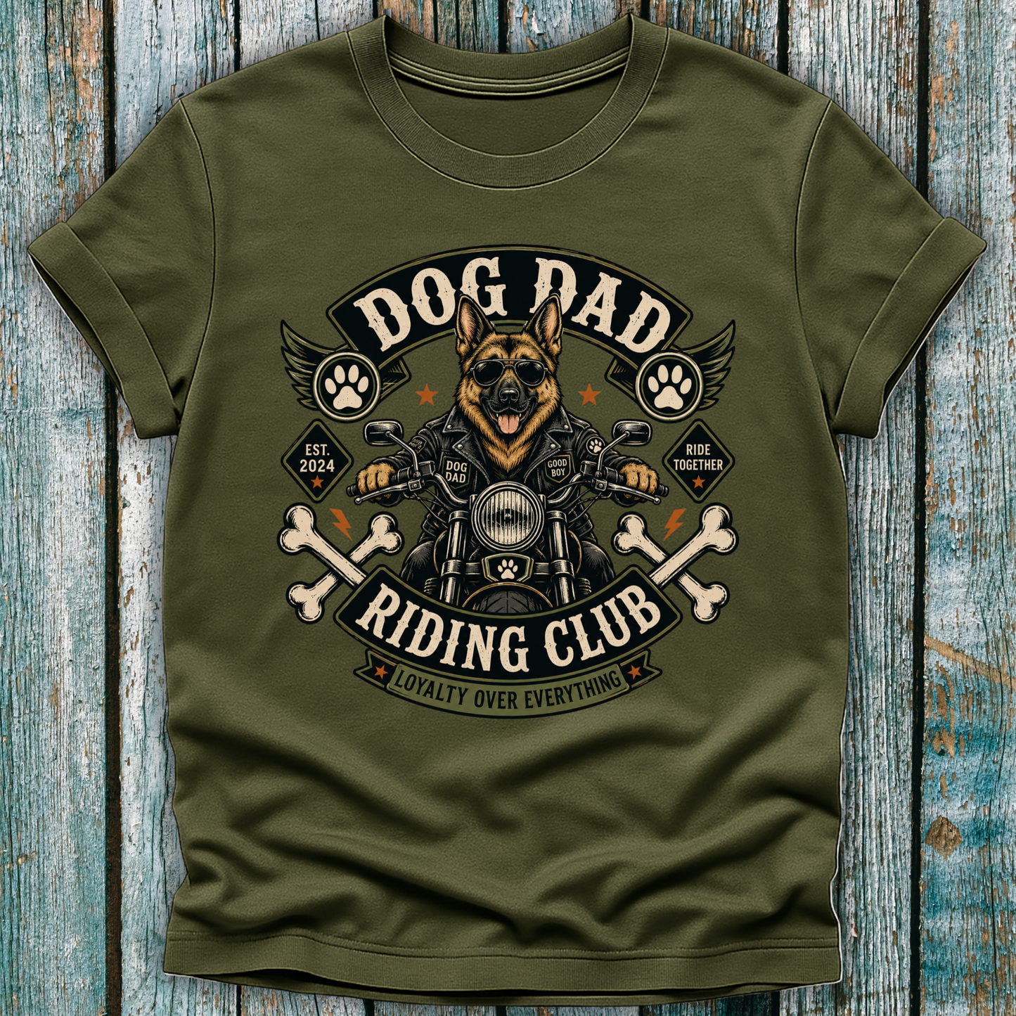 Dog Dad Riding Club T-Shirt
