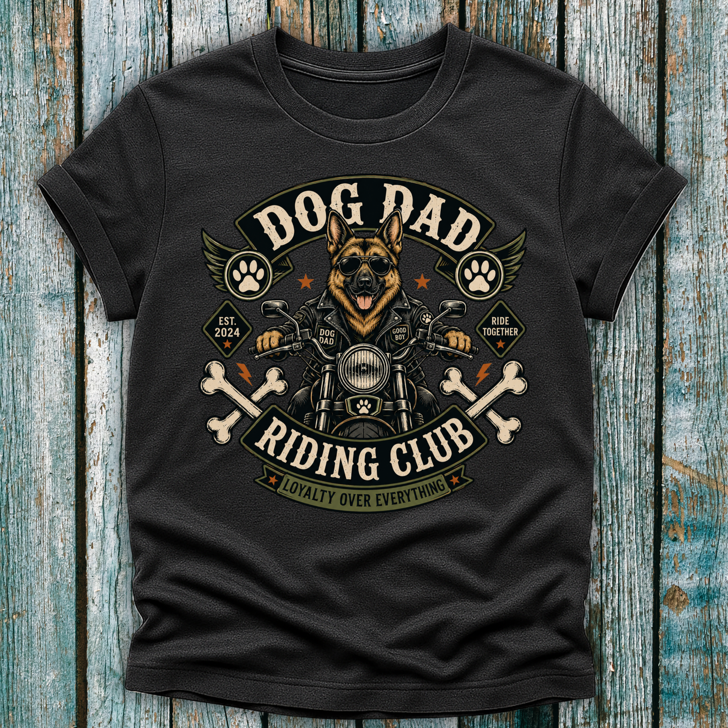 Dog Dad Riding Club T-Shirt