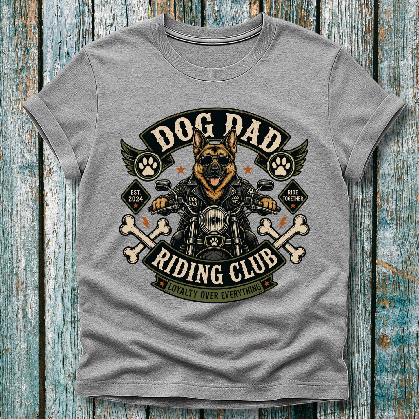 Dog Dad Riding Club T-Shirt