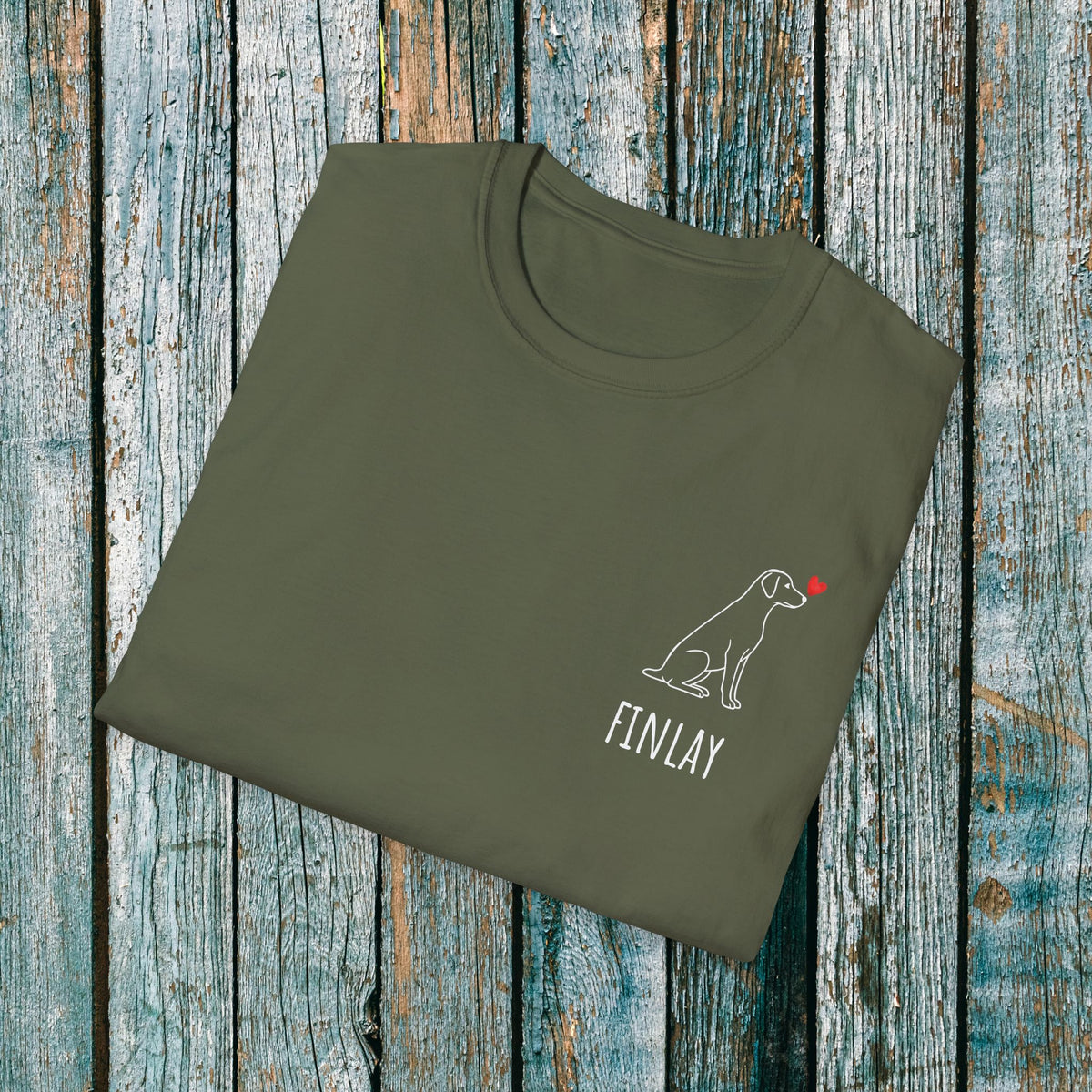 Personalised Labrador Love Heart T-Shirt ❤️