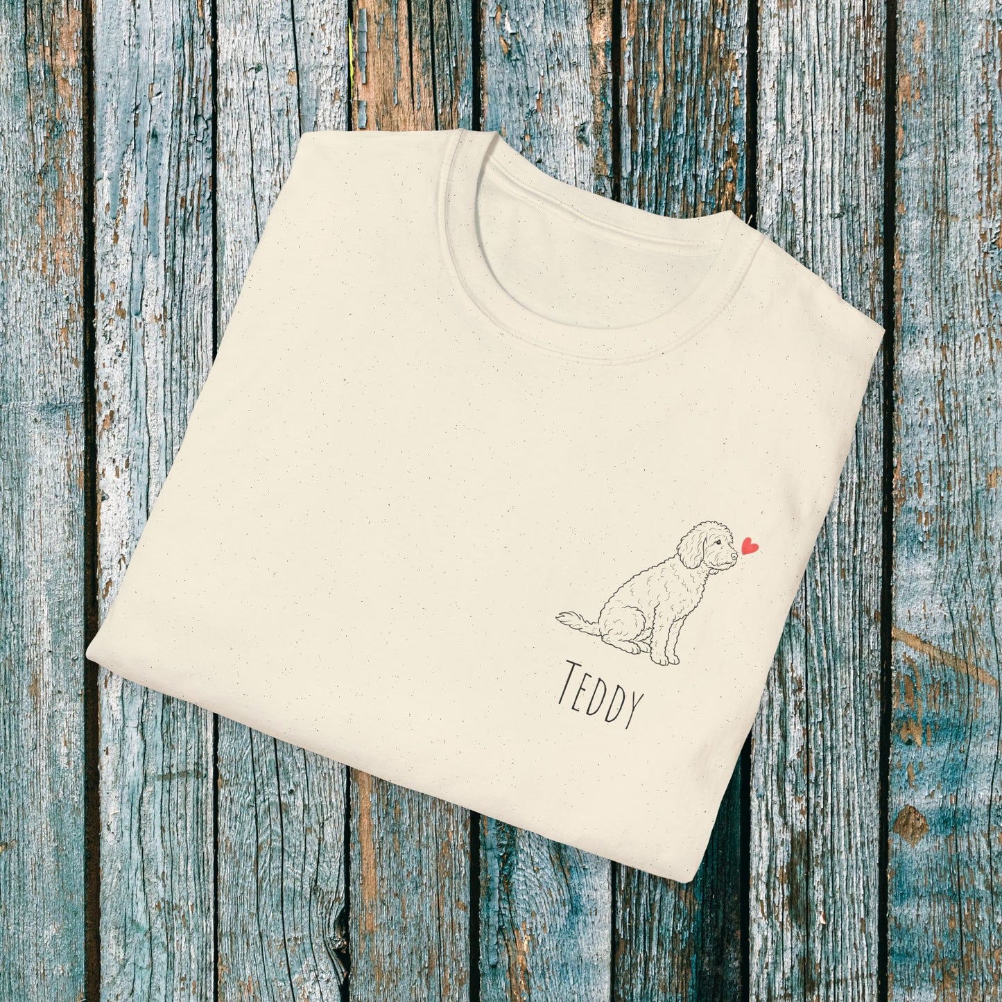 Personalised Doodle Love Heart T-Shirt ❤️