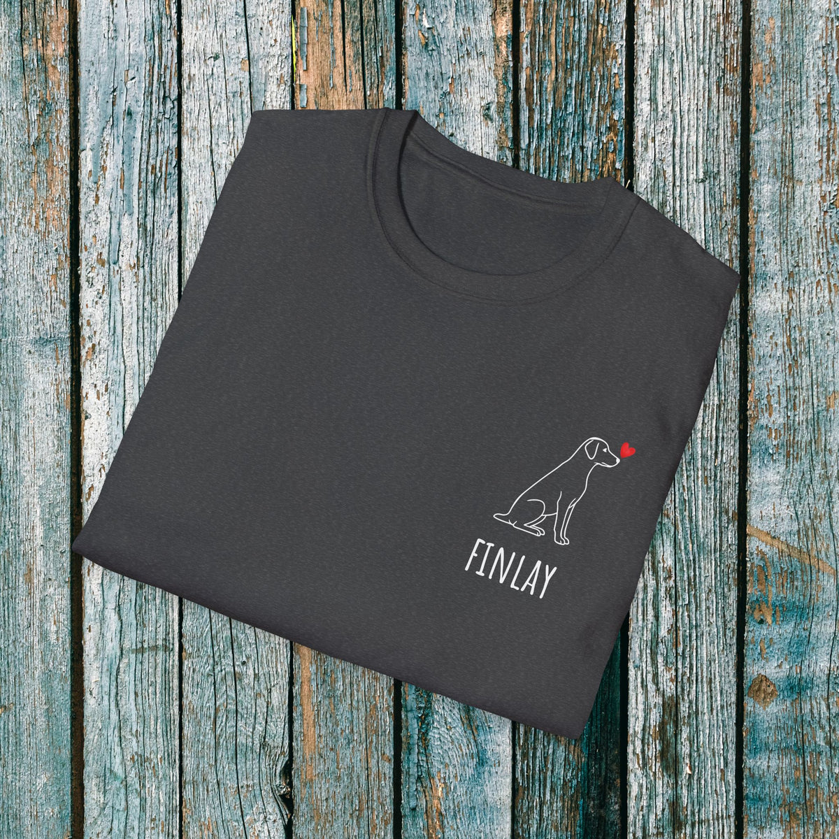 Personalised Labrador Love Heart T-Shirt ❤️