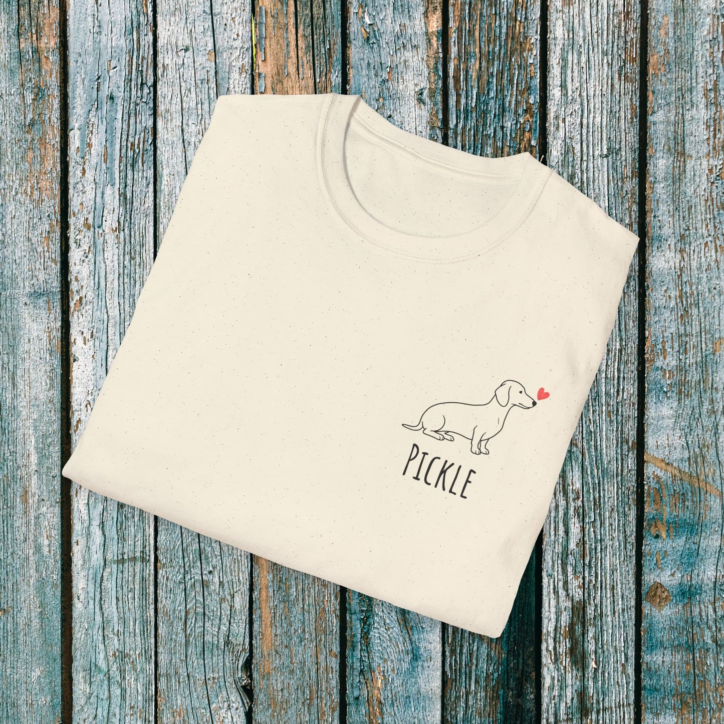 Personalised Dachshund Love Heart T-Shirt ❤️