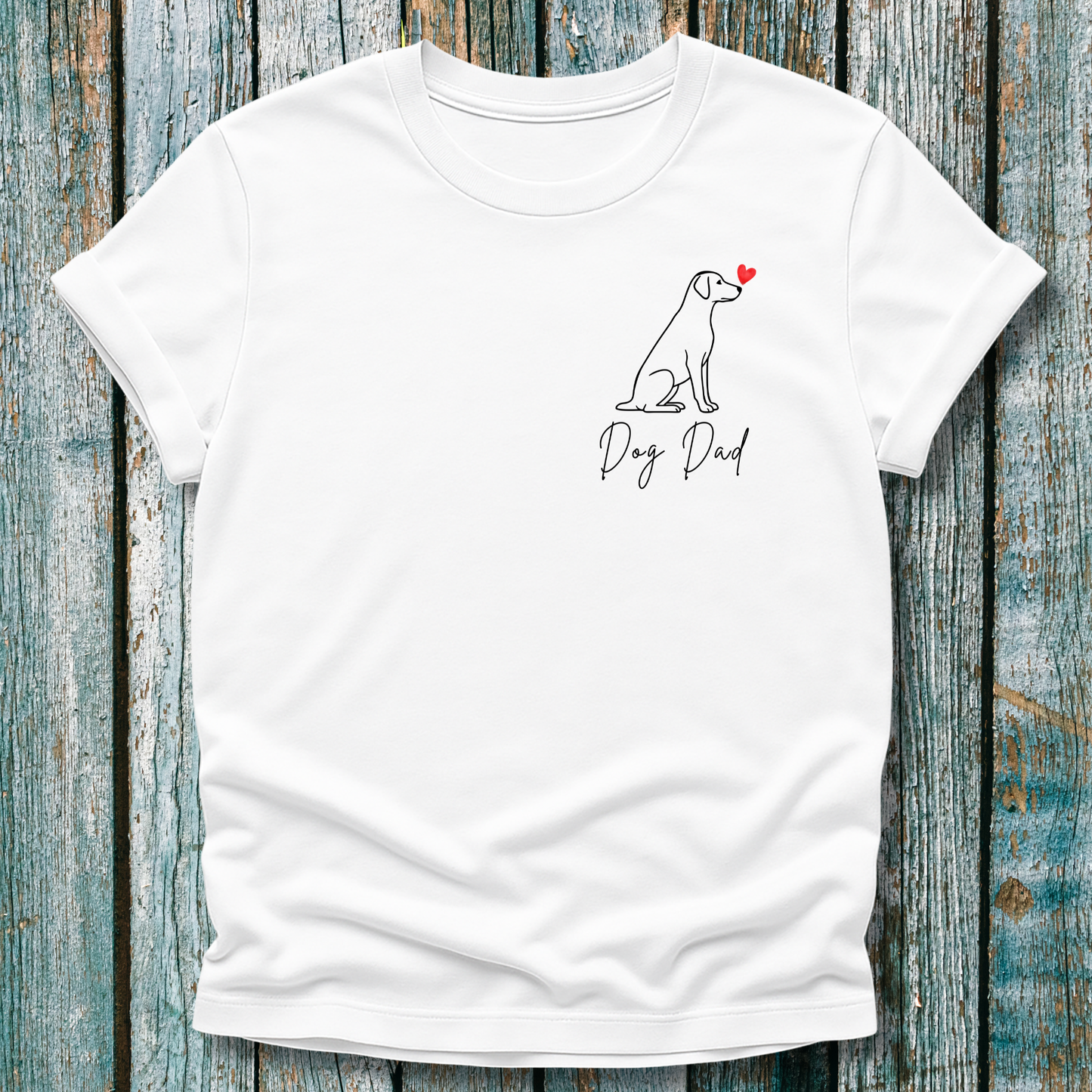 Dad Dog Love Heart T-Shirt ❤️